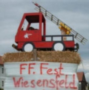 Eine ganz nette und originelle Festankündigung durch die FF Wiesensfeld