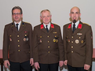 Kommando (ab 8.1.2019): Leiter des Verwaltungsdienstes V Rudolf Gruber, Feuerwehrkommandant OBI Karl Bauer und FKDT-Stellvertreter BI Philip Gruber