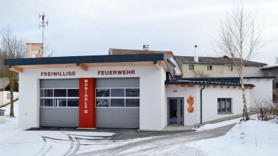Der Neubau des Feuerwehrhauses (Stand 2021) am Standort Moniholz Nr. 48 - Die Bauzeit war von 2018 - 2020.