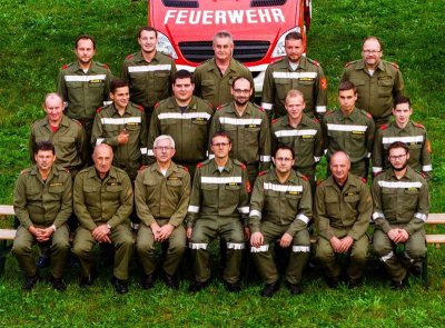 Die Mannschaft der FF Kleinweißenbach (9/2018)